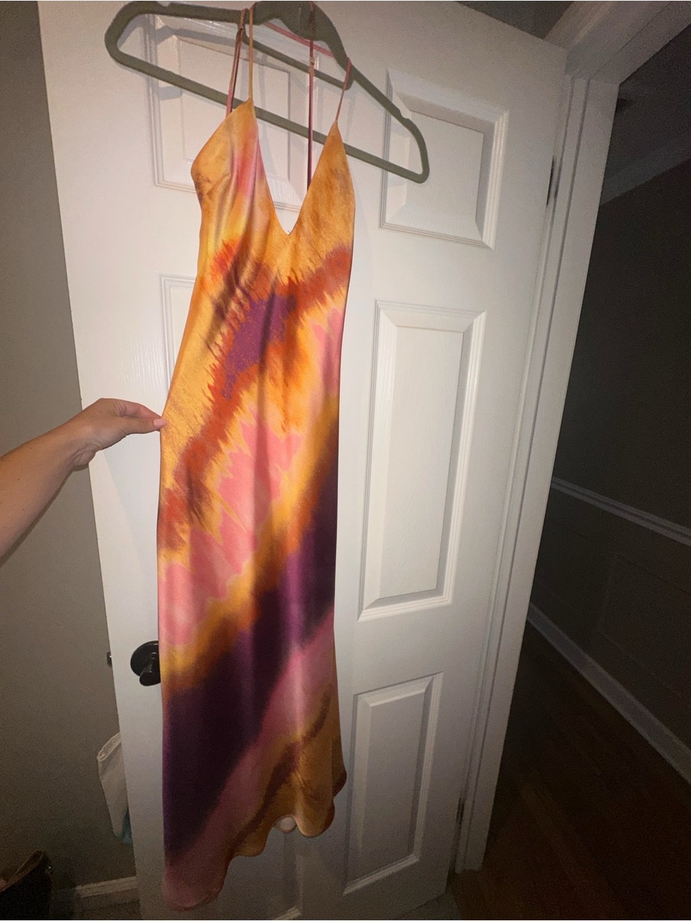 Zara Slip Dress in Sunset Tie-Dye
